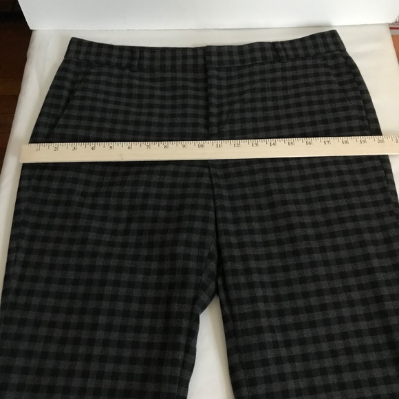 BANANA REPUBLIC Gingham Check Ryan Straight Leg Trouser Pants Women’s Size 10 - Picture 13 of 16